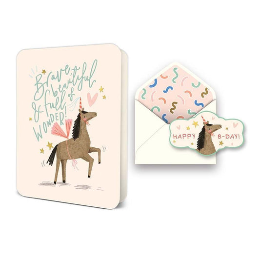 Brave and Beautiful - Happy Birthday Card