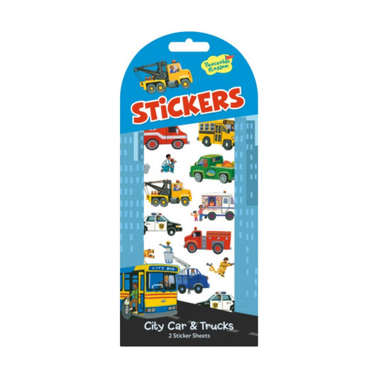 City Car and Truck Sticker Sheet