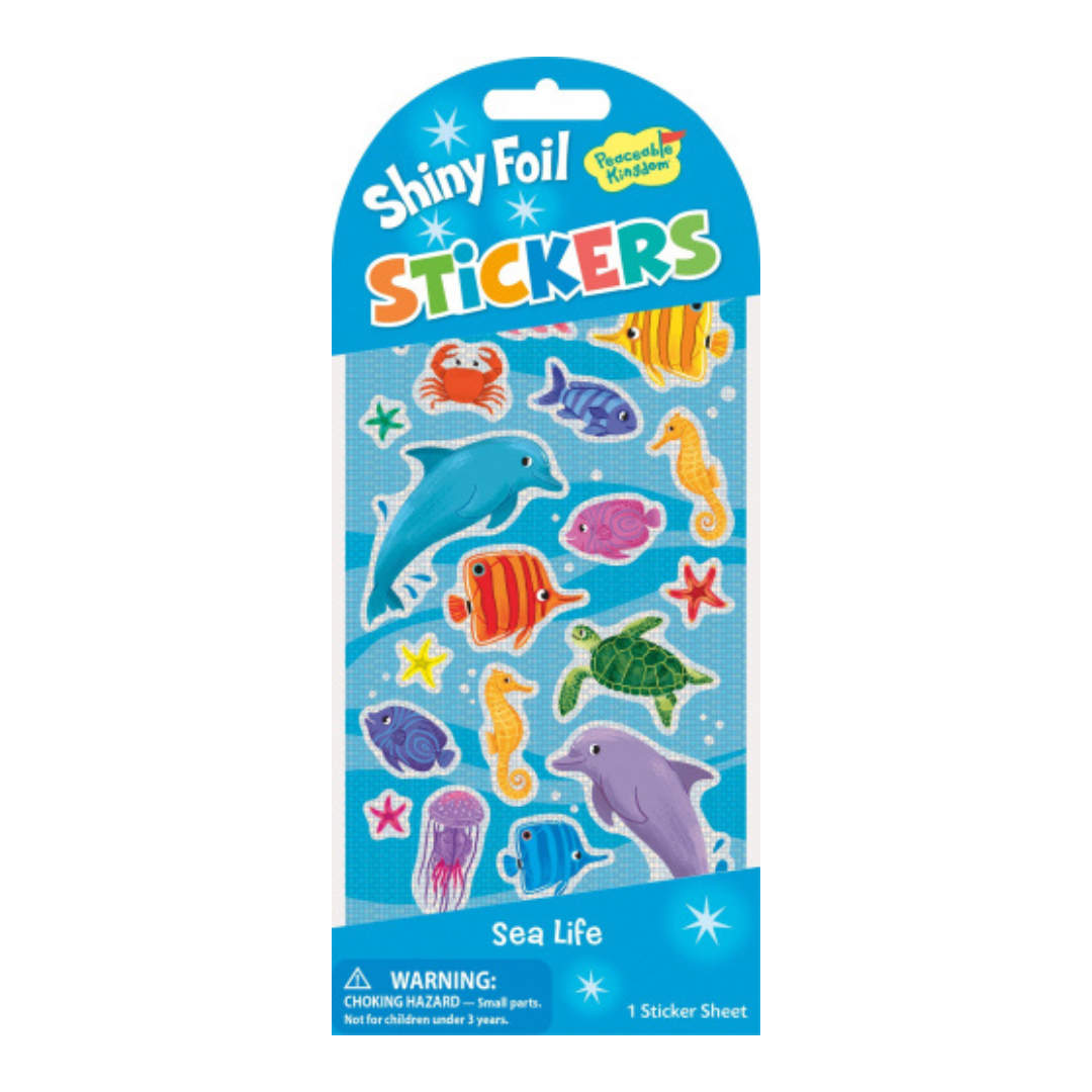 Sea Life Foil Sticker Sheet