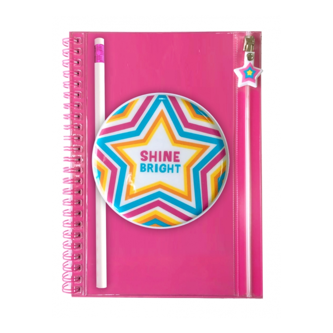 Shine Bright Pencil Pouch Journal